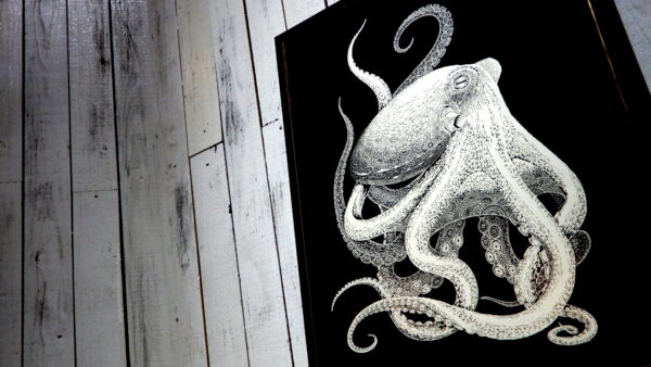 版画】海蛸子（Octopus） | Kiriken Masayo